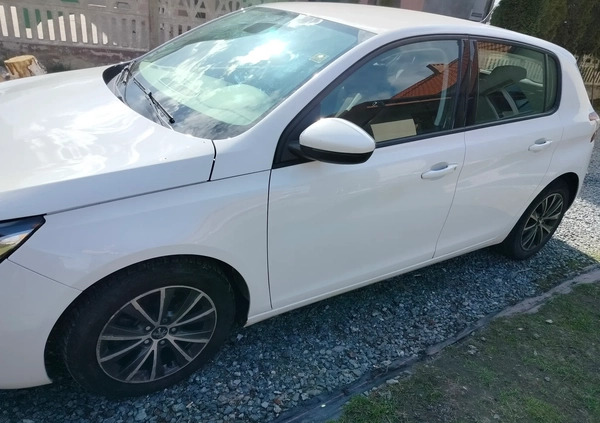 Peugeot 308 cena 26700 przebieg: 210000, rok produkcji 2014 z Mieszkowice małe 154